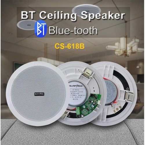 Loa âm trần nghe nhạc Bluetooth CS-618B công suất 6W, đại lý, phân phối,mua bán, lắp đặt giá rẻ