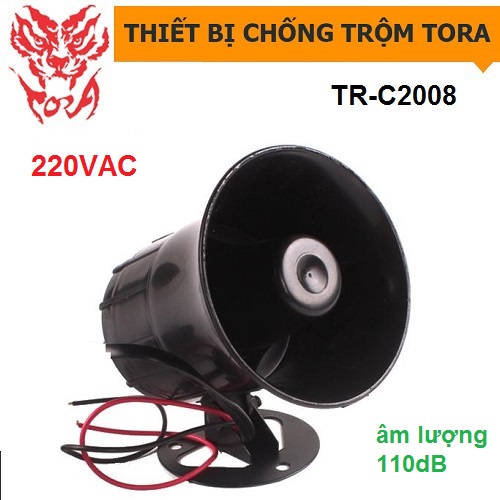 Còi hú công suất lớn TORA TR-C2008 nguồn 220V, đại lý, phân phối,mua bán, lắp đặt giá rẻ