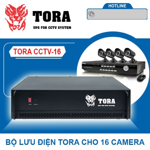 Bộ lưu điện cho 16 camera TORA CCTV-16, đại lý, phân phối,mua bán, lắp đặt giá rẻ