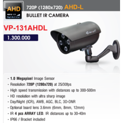 Camera Vantech AHD 1.0 Megapixel VP-131AHDL