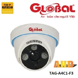 Camera Global AHD TAG-A4C1-F3 1.0MP, dome lắp trong nhà