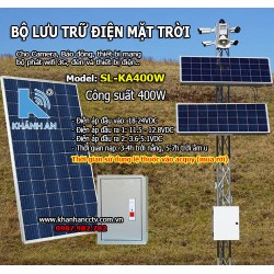 Bộ lưu trữ điện năng lượng mặt trời cho camera SL-KA400W công suất 400W