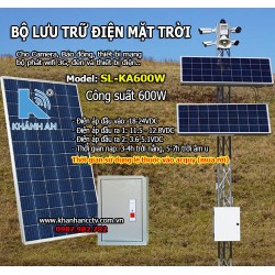Bộ lưu trữ điện năng lượng mặt trời cho camera SL-KA600W công suất 600W