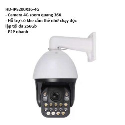 Camera Wifi không dây HD-IP5200X36-4G dùng Sim 4G zoom quang 36X