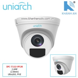 Camera UNIARCH IPC-T122-PF28 2.0MP (2.8mm) Ultra265, POE