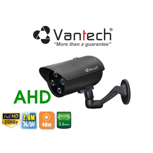 Camera Vantech Thân AHD VP-134AHDH 2.0MP, đại lý, phân phối,mua bán, lắp đặt giá rẻ