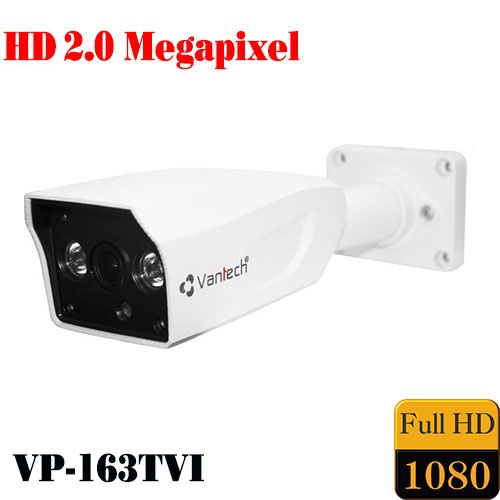 Camera Vantech Thân HD-TVI VP-163TVI 2.0MP, đại lý, phân phối,mua bán, lắp đặt giá rẻ