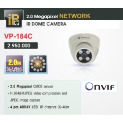 Camera Vantech Dome IP VP-184C 2MP