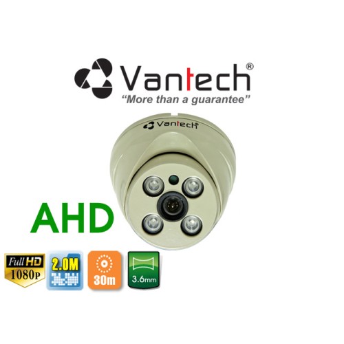 Camera Vantech Dome AHD VP-224AHDH 2.0MP, đại lý, phân phối,mua bán, lắp đặt giá rẻ