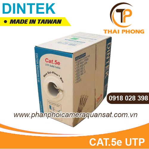 Bán Dây cáp mạng Dintek CAT.5e S-FTP, 4 pair, 24AWG cuộn 305m giá tốt nhất tại tp hcm