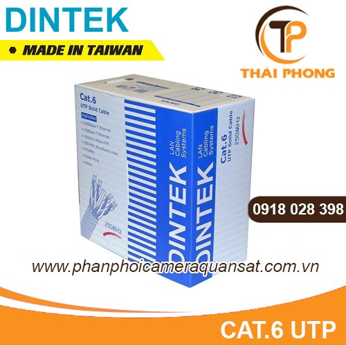 Bán Cáp mạng Dintek CAT.6 S-FTP, 4 pair, 23 AWG, 305m giá tốt nhất tại tp hcm