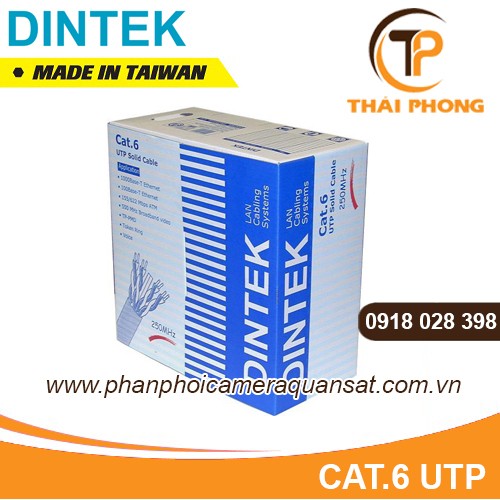Bán Cáp mạng Dintek CAT.6A S-FTP, 4 pair, 23 AWG, 305m giá tốt nhất tại tp hcm