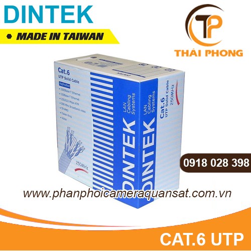 Bán Cáp mạng Dintek CAT.6A U/FTP, 4 pair, 23 AWG, 305m giá tốt nhất tại tp hcm