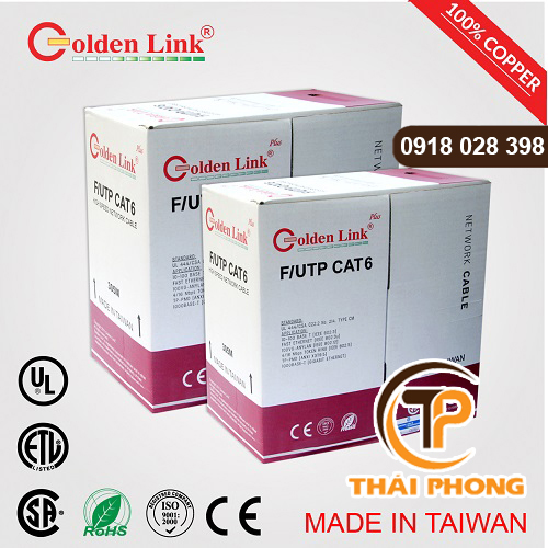 Bán Dây cáp mạng Cat6 F/UTP Golden Link plus Platinum (màu trắng) giá tốt nhất tại tp hcm