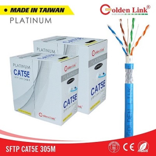 Bán Dây cáp mạng Cat5e SFTP Golden Link Platinum 305m (màu xanh dương) giá tốt nhất tại tp hcm