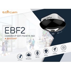 Camera Ebitcam EBF2 Fisheye 3.0MP toàn cảnh 180 độ