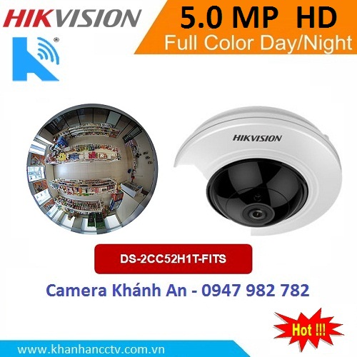 Bán Camera HIKVISION bán cầu DS-2CC52H1T-FITS 5.0 MP giá tốt nhất tại tp hcm
