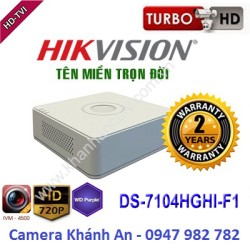 Đầu ghi camera HIKVISION DS-7104HGHI-F1 4 kênh