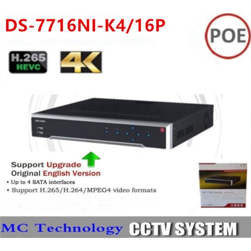 Bán Đầu ghi NVR HIKVISION DS-7716NI-K4 16 kênh giá tốt nhất tại tp hcm