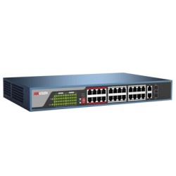 Switch mạng 24 cổng PoE DS-3E0326P-E(B), 2 uplink 10/100/1000M