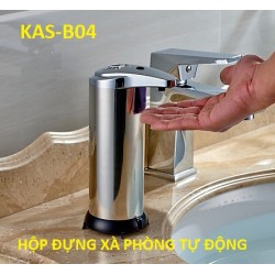 Bình đựng xà phòng, dung dịch sát khuẩn cảm ứng tự động KAS-B04 - 280ml - Dùng pin - (Để Bàn)