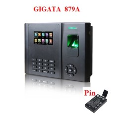 Máy chấm công Vân Tay kiểm soát cửa GIGATA 879A có pin lưu điện