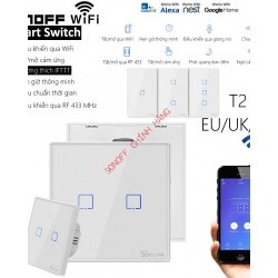 Công tắc WiFi RF cảm ứng T1 3 cổng SONOFF T1EU3C (vuông)