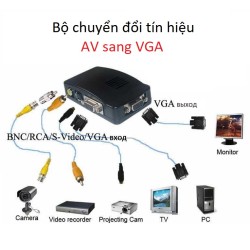 Bộ chuyển đổi tín hiệu Analog BNC, AV sang VGA