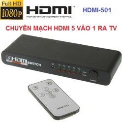 Bộ chuyển mạch gộp HDMI 5 vào 1 ra HDMI-501