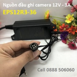 Nguồn đầu ghi camera 12V - 3A EPS12R3-36 4 chân hiệu Hikvision 
