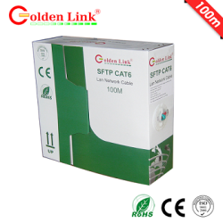 Cáp mạng Golden Link SFTP Cat 6 Platinum (xanh lá) 100M