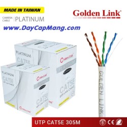 Cáp mạng Golden Link UTP Cat 5e Platinum (màu trắng) 305M